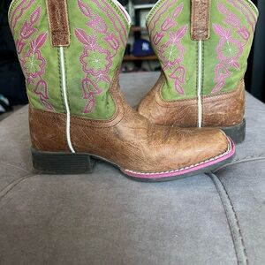 Ariat Pink Leather Boots